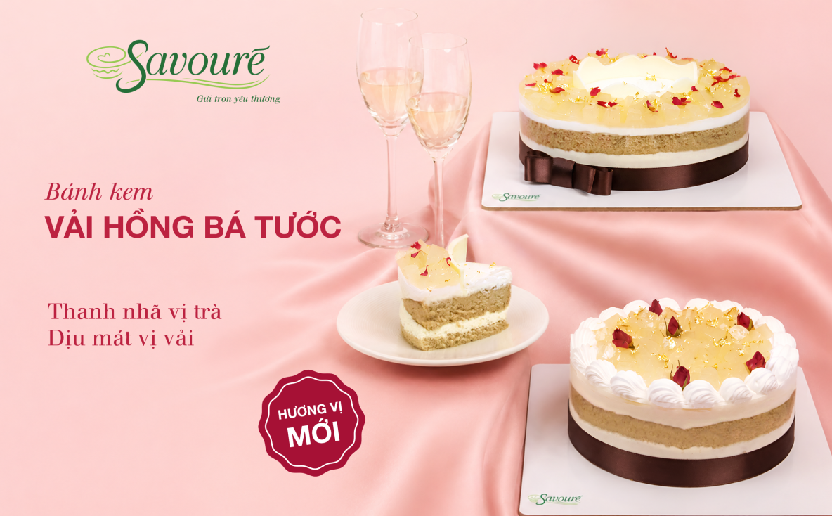 CHÍNH THỨC RA MẮT BÁNH KEM VẢI HỒNG BÁ TƯỚC