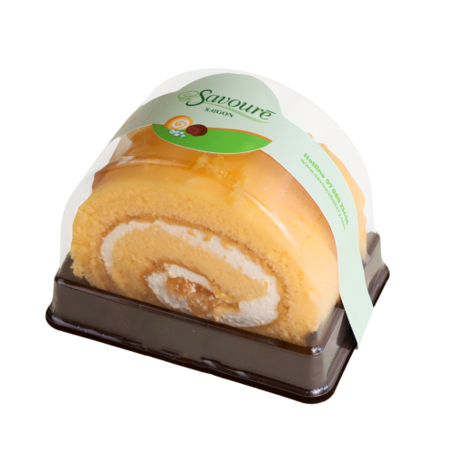 Bánh Bông Lan Cuộn Cam Hạt Chia